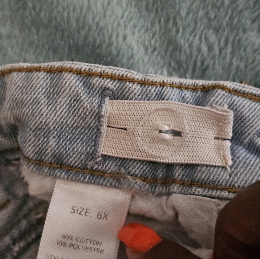 Fashion Nova Blue Cartoon Bear Jeans - Picture 7 of 8